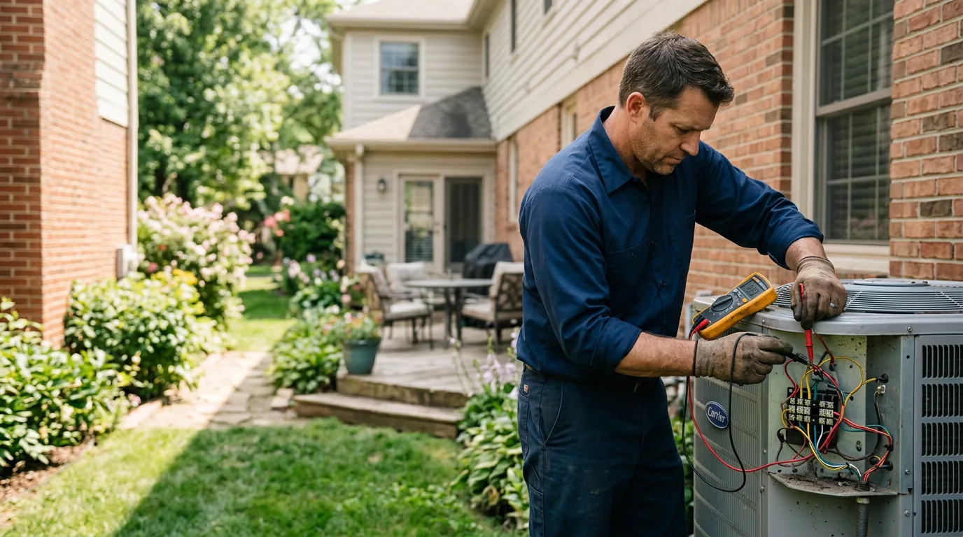 HVAC technician working near Bainbridge, NY